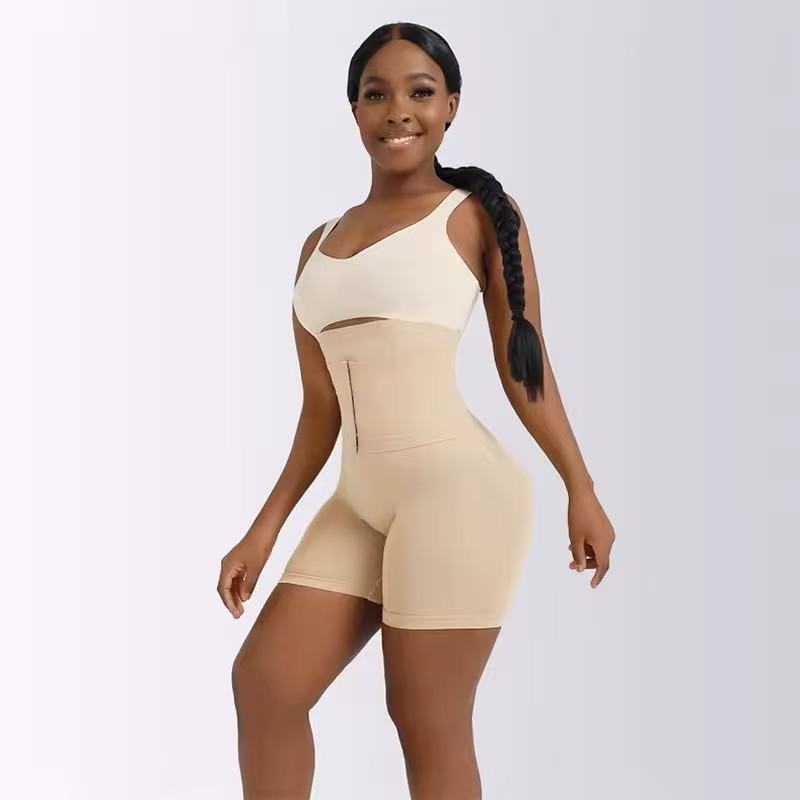 Braga faja reductora con control de abdomen y cintura alta beige XL/XXL